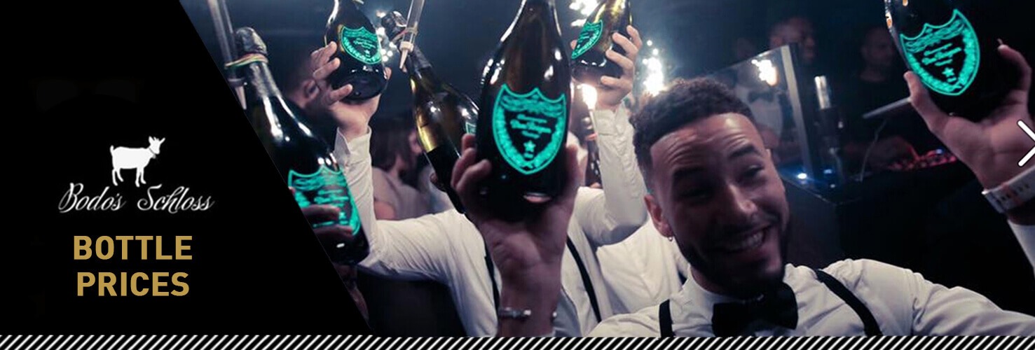 Drinks and Bottle Prices Menu for Bodoss Schloss